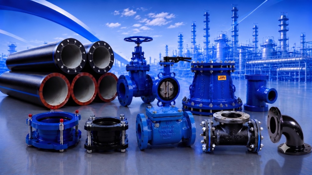 Industrial Pipes and Valves Background